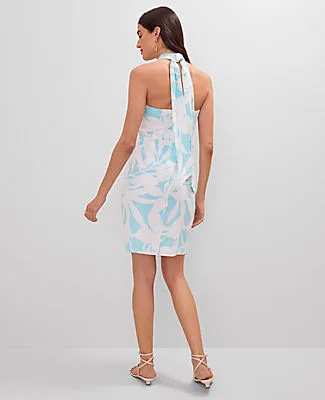 Ann Taylor Floral Knotted Linen Blend Midi Dress sold by Ann Taylor product image thumbnail 3
