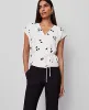 Ann Taylor Floral Wrap Tie Waist Blouse sold by Ann Taylor