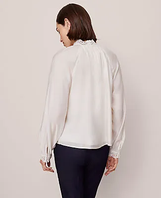 Ann Taylor Lace Trim Blouse sold by Ann Taylor product image thumbnail 2