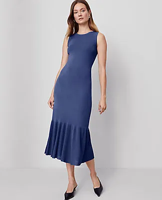 Ann Taylor Petite Ruffle Hem Sweater Dress sold by Ann Taylor product image thumbnail 2