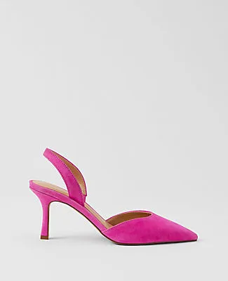 Ann Taylor Kerry Suede Slingback Pump sold by Ann Taylor