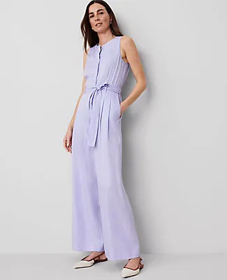 Ann Taylor Belted Sleeveless Jumpsuit sold by Ann Taylor