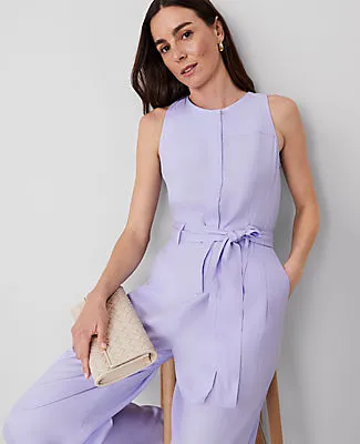 Ann Taylor Belted Sleeveless Jumpsuit sold by Ann Taylor product image thumbnail 3
