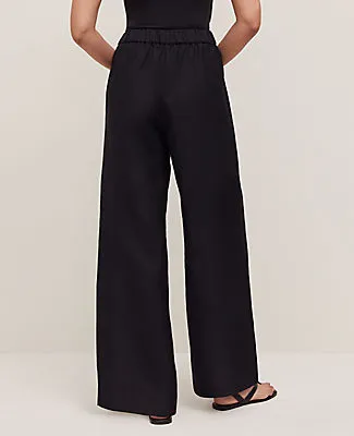 Ann Taylor The Easy Palazzo Pant in Linen Blend sold by Ann Taylor product image thumbnail 4
