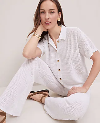 Ann Taylor Weekend Collection Mesh Sweater Pant sold by Ann Taylor product image thumbnail 4