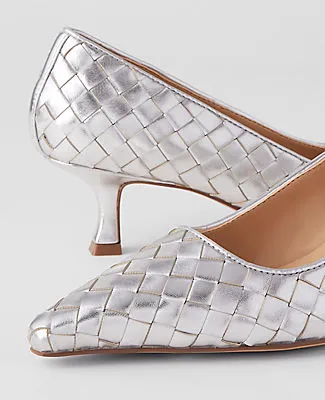 Ann Taylor Nip Toe Kitten Heel Pumps sold by Ann Taylor product image thumbnail 2