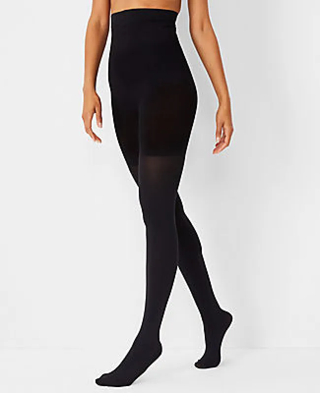 Ann Taylor Opaque High Waist Control Top Tights sold by Ann Taylor