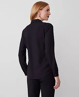 Ann Taylor Satin Essential Shirt sold by Ann Taylor product image thumbnail 2