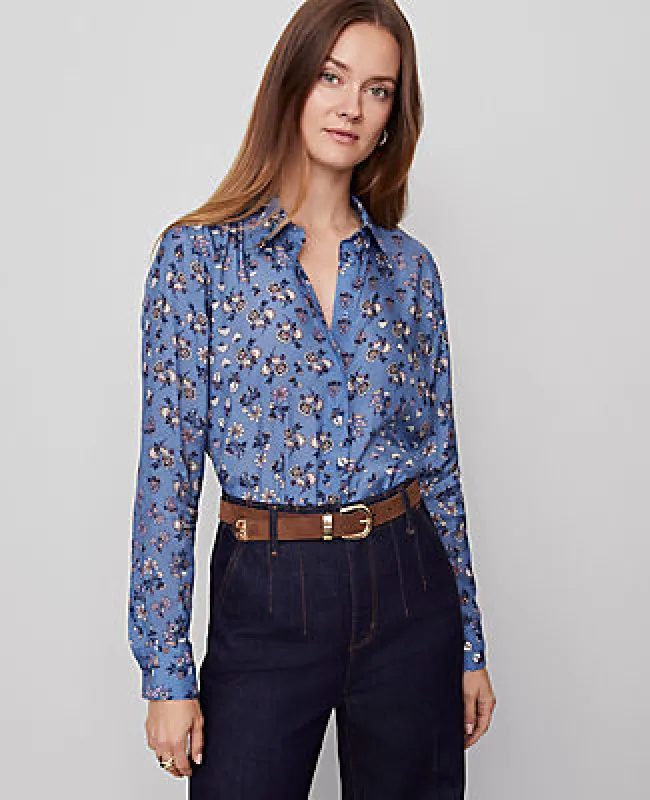 Ann Taylor Floral Essential Shirt sold by Ann Taylor