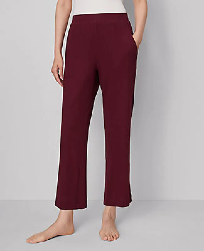 Ann Taylor Ribbed Wide-Leg Lounge Pants sold by Ann Taylor