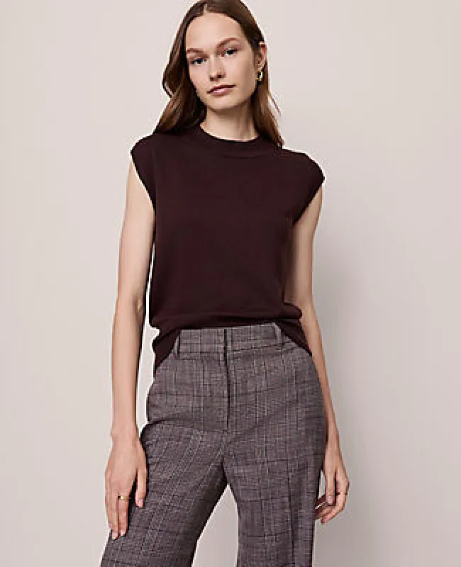 Ann Taylor Refined Mock Neck Sweater Shell Top sold by Ann Taylor