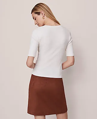 Ann Taylor Petite Weekend Collection Lace-Up Top sold by Ann Taylor product image thumbnail 2