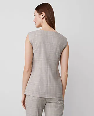Ann Taylor Petite Plaid Square Neck Vest sold by Ann Taylor product image thumbnail 3