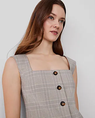Ann Taylor Petite Plaid Square Neck Vest sold by Ann Taylor product image thumbnail 4