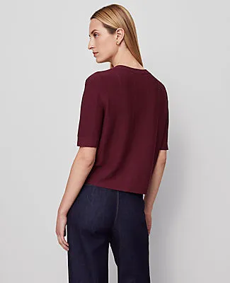 Ann Taylor Textured Stitch Cardigan sold by Ann Taylor product image thumbnail 2