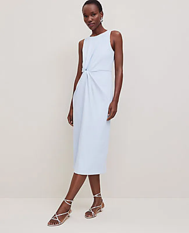 Ann Taylor Petite Crepe Twist Sheath Dress sold by Ann Taylor