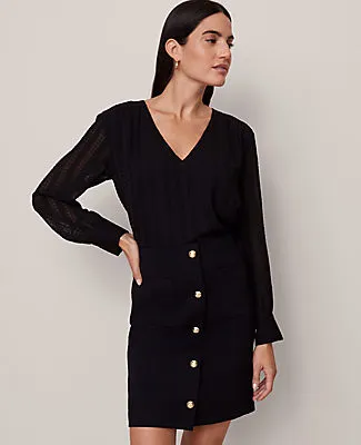 Ann Taylor V-Neck Popover Top sold by Ann Taylor