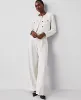 Ann Taylor The Petite Pleated Wide-Leg Pant in Pinstripe sold by Ann Taylor