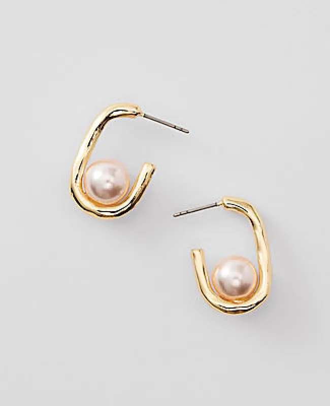 Ann Taylor Pearlized Drop Earrings sold by Ann Taylor