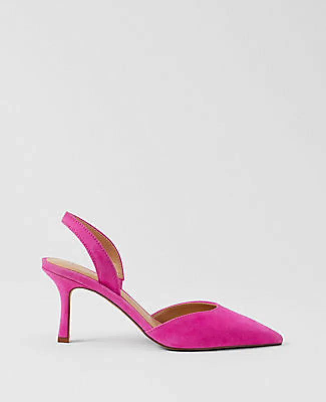 Ann Taylor Kerry Suede Slingback Pump sold by Ann Taylor
