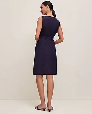 Ann Taylor Linen Blend Square Neck Sheath Dress sold by Ann Taylor product image thumbnail 2