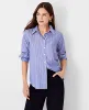 Ann Taylor Petite Striped Relaxed Perfect Shirt sold by Ann Taylor