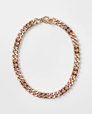 Ann Taylor Enamel Chain Necklace sold by Ann Taylor