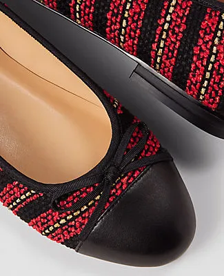 Ann Taylor Cap Toe Tweed Ballet Flat sold by Ann Taylor product image thumbnail 2