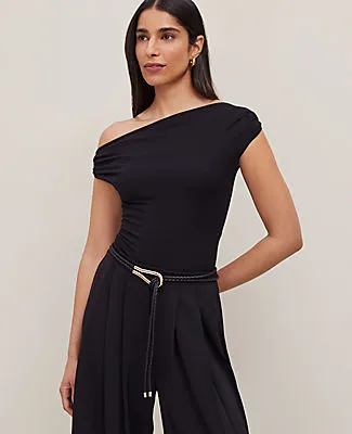 Ann Taylor Asymmetrical One-Shoulder Top sold by Ann Taylor