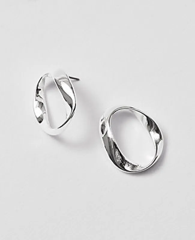 Ann Taylor Twisted Metal Stud Earrings sold by Ann Taylor
