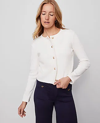 Ann Taylor Petite Weekend Collection Knit Jacket sold by Ann Taylor product image thumbnail 3