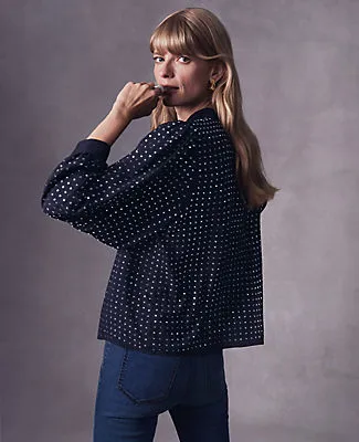 Ann Taylor Bejeweled Mock Neck Top sold by Ann Taylor