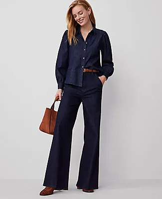 Ann Taylor The Denim Trouser sold by Ann Taylor product image thumbnail 2