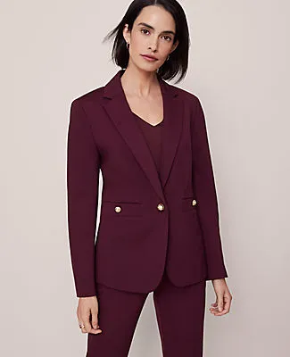 Ann Taylor The One-Button Blazer in Ponte sold by Ann Taylor product image thumbnail 2