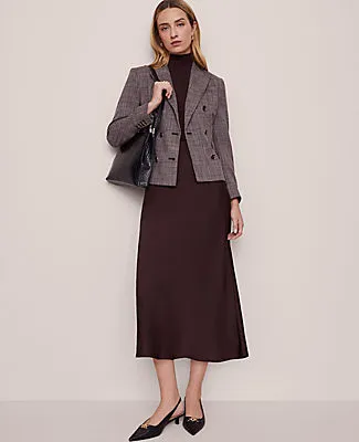 Ann Taylor The Petite Fitted Double Breasted Blazer in Plaid sold by Ann Taylor product image thumbnail 3