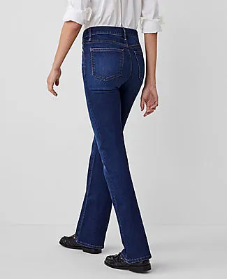 Ann Taylor Mid Rise Boot Jeans in Dark Vintage Wash sold by Ann Taylor product image thumbnail 2