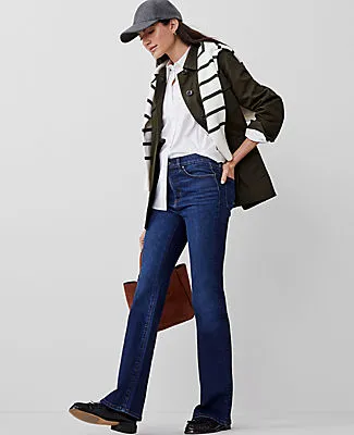 Ann Taylor Mid Rise Boot Jeans in Dark Vintage Wash sold by Ann Taylor product image thumbnail 3