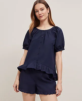 Ann Taylor Ruffled Pajama Set sold by Ann Taylor