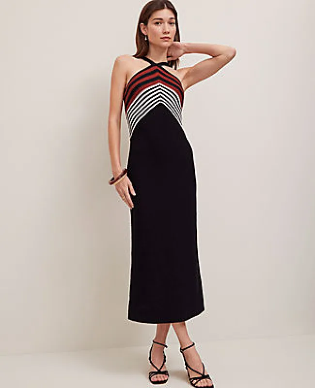 Ann Taylor Crochet Halter Sweater Dress sold by Ann Taylor