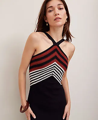 Ann Taylor Crochet Halter Sweater Dress sold by Ann Taylor product image thumbnail 3