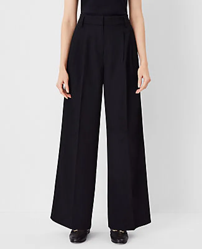 Ann Taylor The Petite Pleated Wide-Leg Pant sold by Ann Taylor