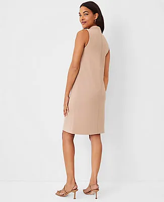 Ann Taylor The Petite Mock Neck Shift Dress in Double Knit sold by Ann Taylor product image thumbnail 2