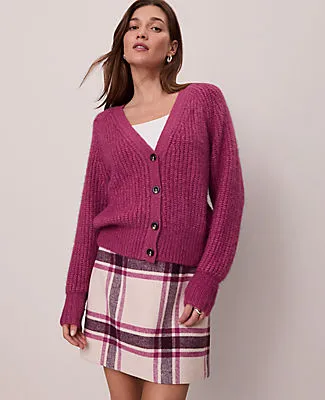 Ann Taylor Weekend Collection Cozy Ribbed Cardigan sold by Ann Taylor