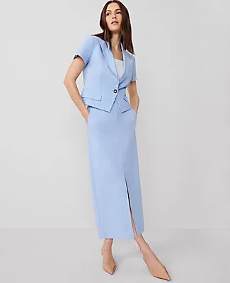 Ann Taylor The Petite Trouser Column Midi Skirt sold by Ann Taylor