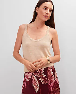 Ann Taylor Scoop Neck Sweater Tank Top sold by Ann Taylor product image thumbnail 4
