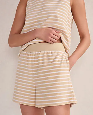 Ann Taylor Haven Well Within Terry Cloth Stripe Shorts sold by Ann Taylor