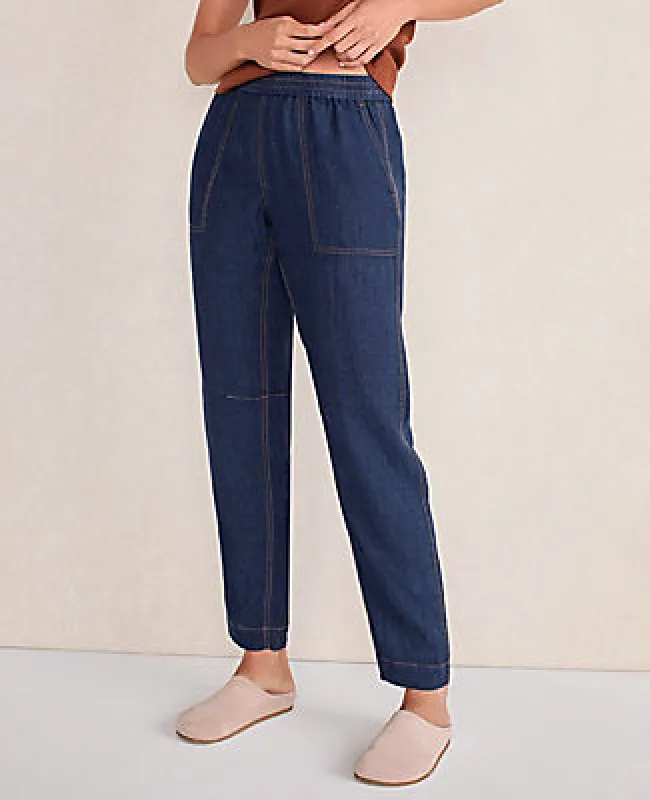Ann Taylor Haven Well Within Linen Barrel Leg Pants sold by Ann Taylor