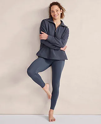 Ann Taylor Haven Well Within Balance Organic Cotton Ottoman Half-Zip sold by Ann Taylor product image thumbnail 5