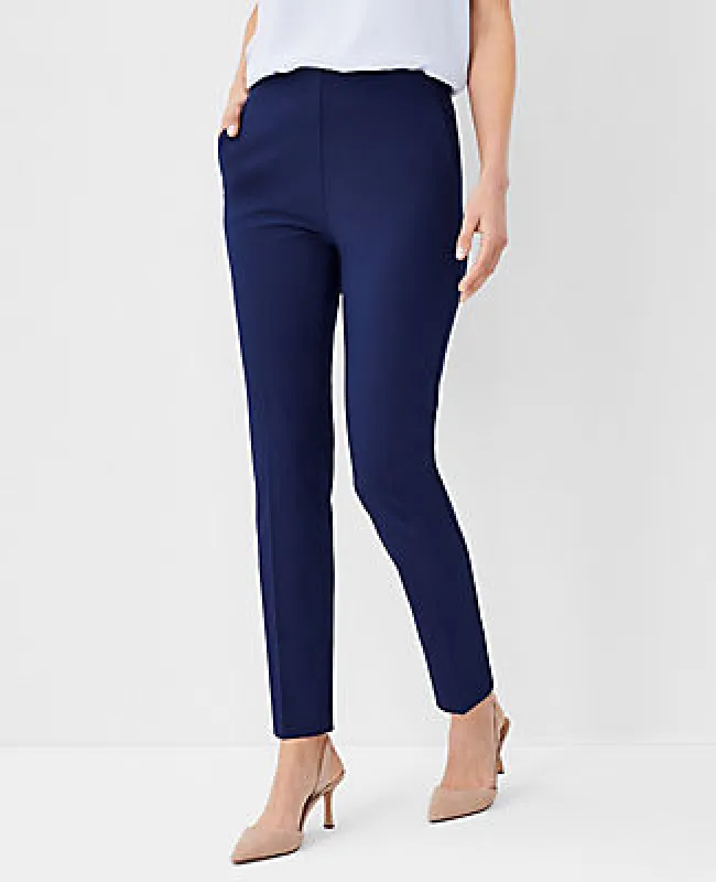 Ann Taylor The Petite Side Zip Ankle Pant in Bi-Stretch sold by Ann Taylor