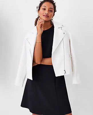 Ann Taylor The Petite Flare Dress in Fluid Crepe sold by Ann Taylor product image thumbnail 3